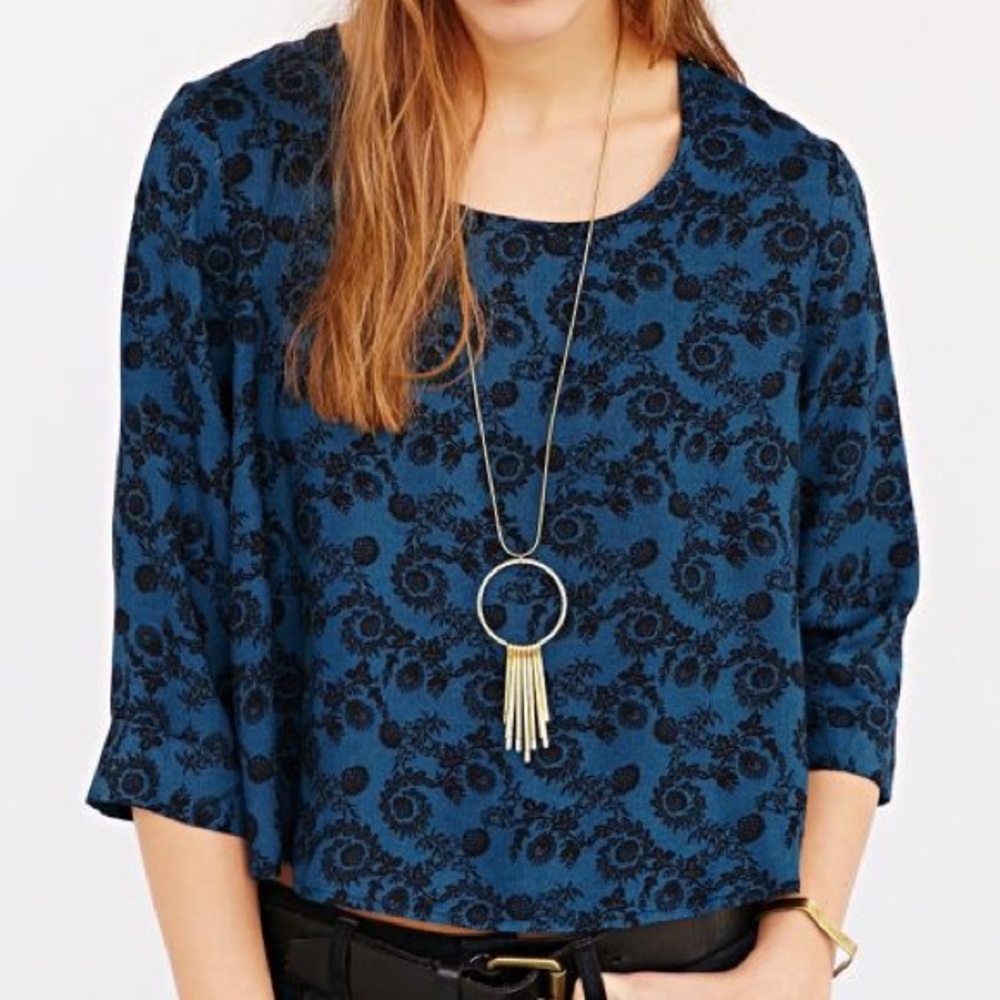 Urban Outfitters Pins and Needles Cropped Shirt